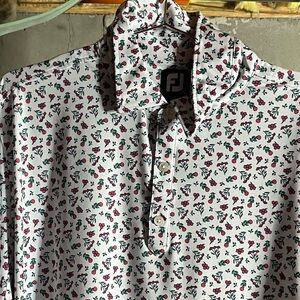 Footjoy floral golf polo XL